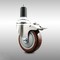 Service Caster 4 Inch 316SS Maroon Poly Swivel 1-1/4 Inch Expanding Stem Caster Lock Brake SCC SCC-SS316TTLEX20S414-PPUB-MRN-114 - alternate 1